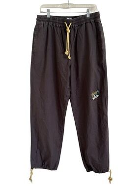 Round Two Gray Drawstring Waist Pants Large